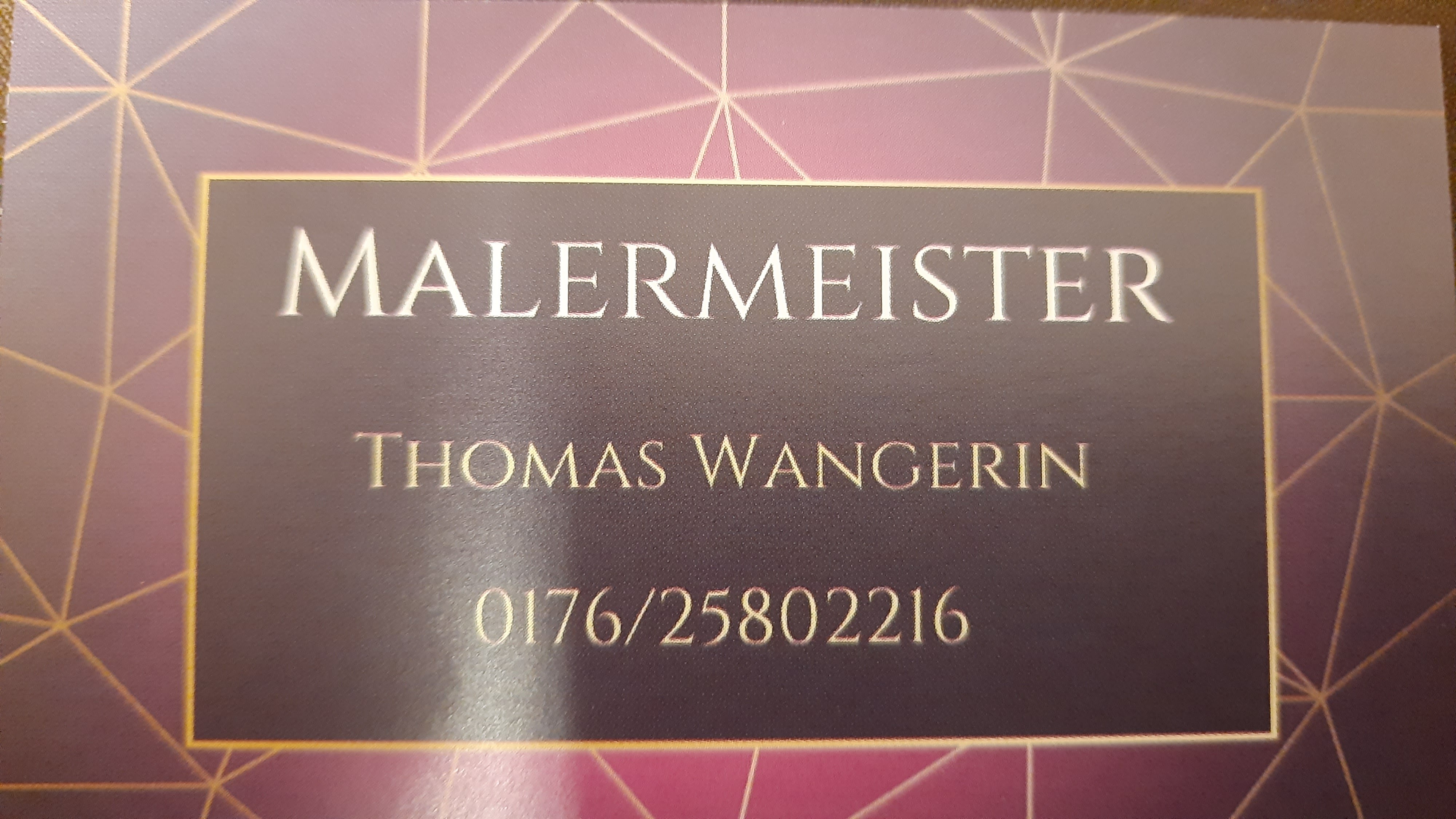 Malermeister Thomas Wangerin