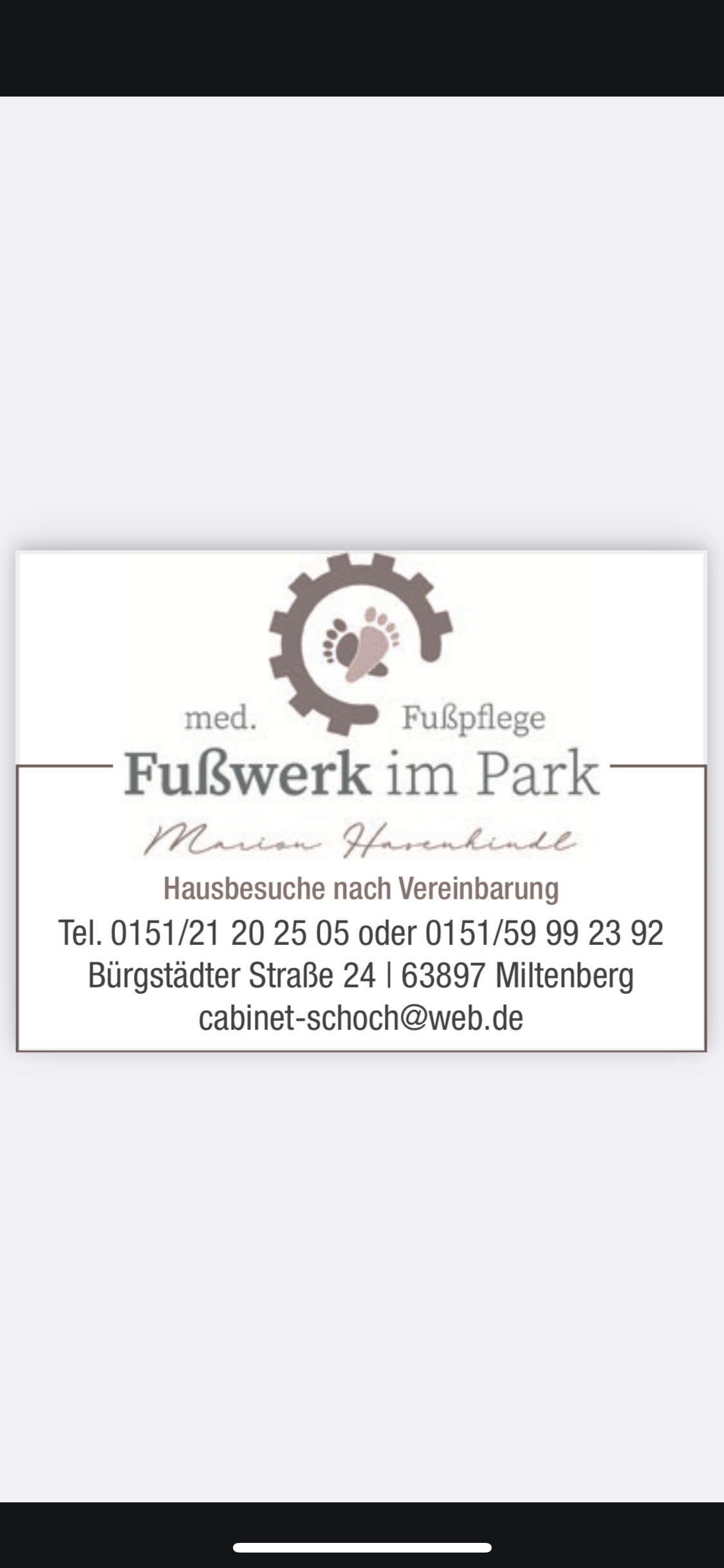 Bild 1 Fusswerk im Park in Miltenberg
