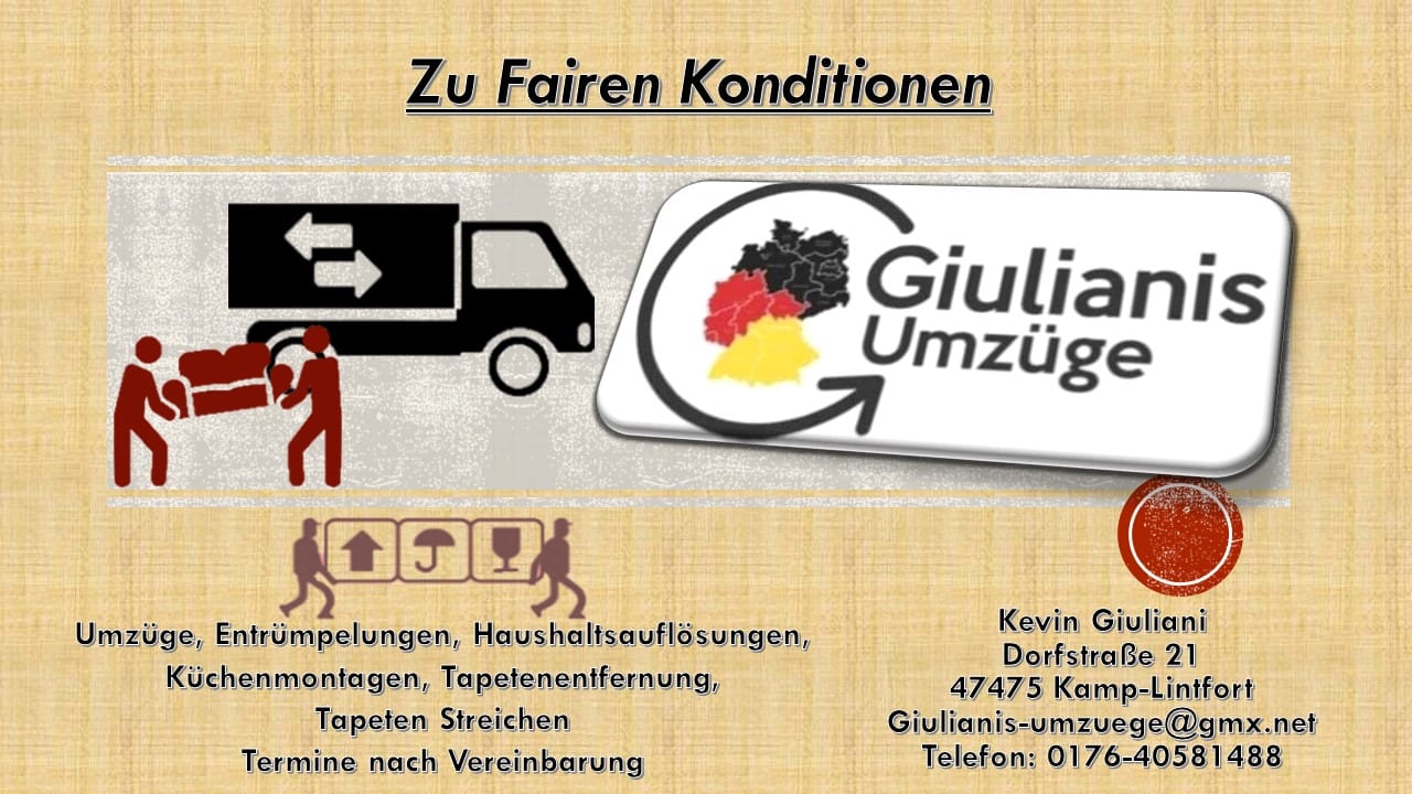 Bild 2 Giualianis Umzüge in Kamp-Lintfort