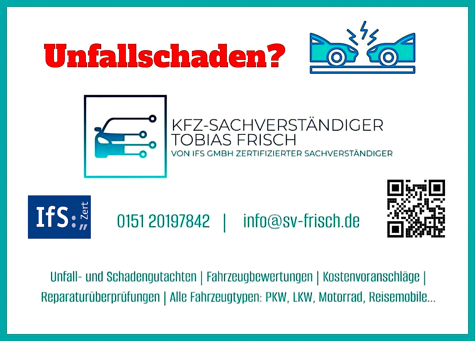 Bild 1 Kfz-Sachverständiger Tobias Frisch in Sengenthal