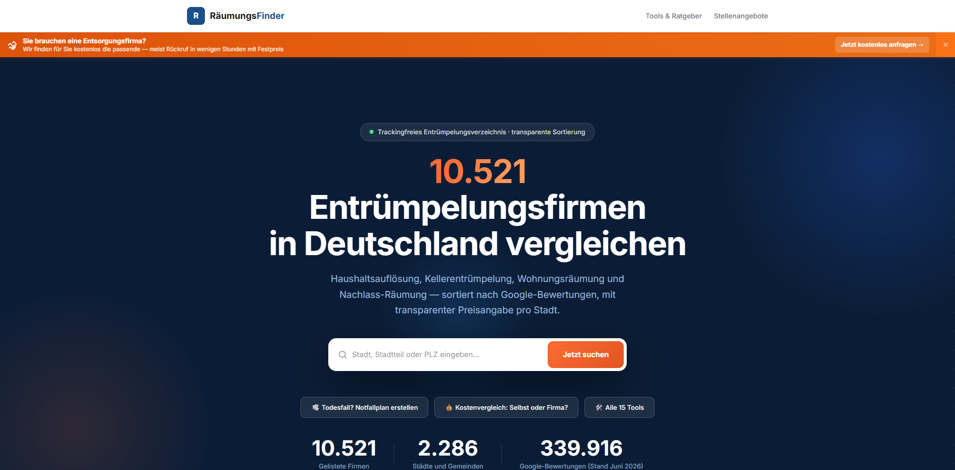 Bild 1 Räumungsfinder in Schwabach